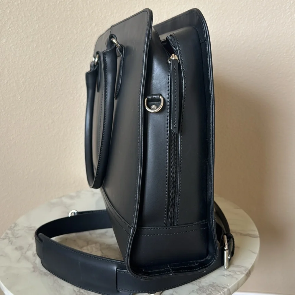 Su.B. dgn Leather Briefcase